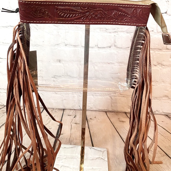 Myra Western Fringe Clear Stadium Bag - Picture 8 of 9